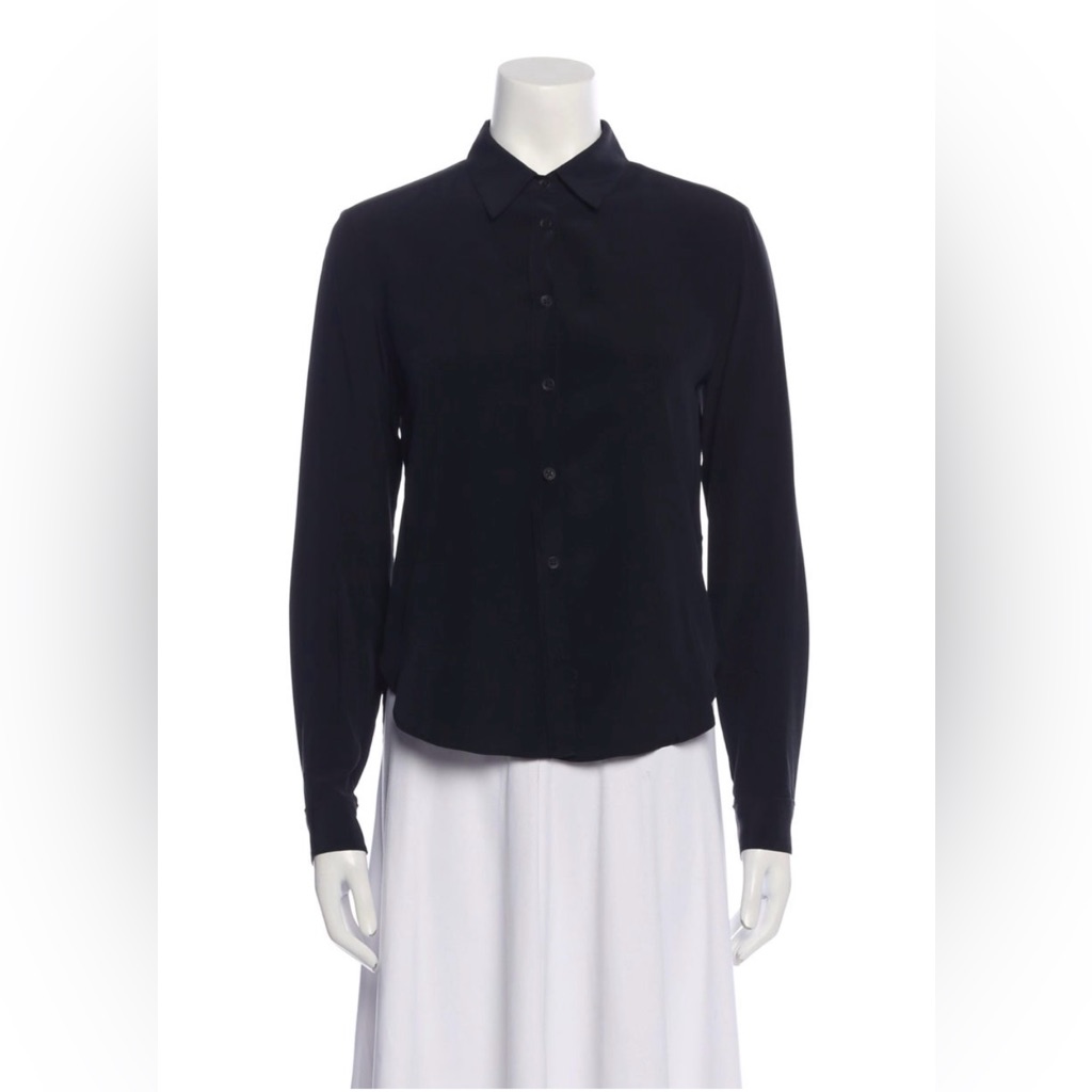 Rag & Bone Silk Button Down Top